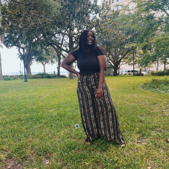 Striped wide leg pants - Picture 3 of 4